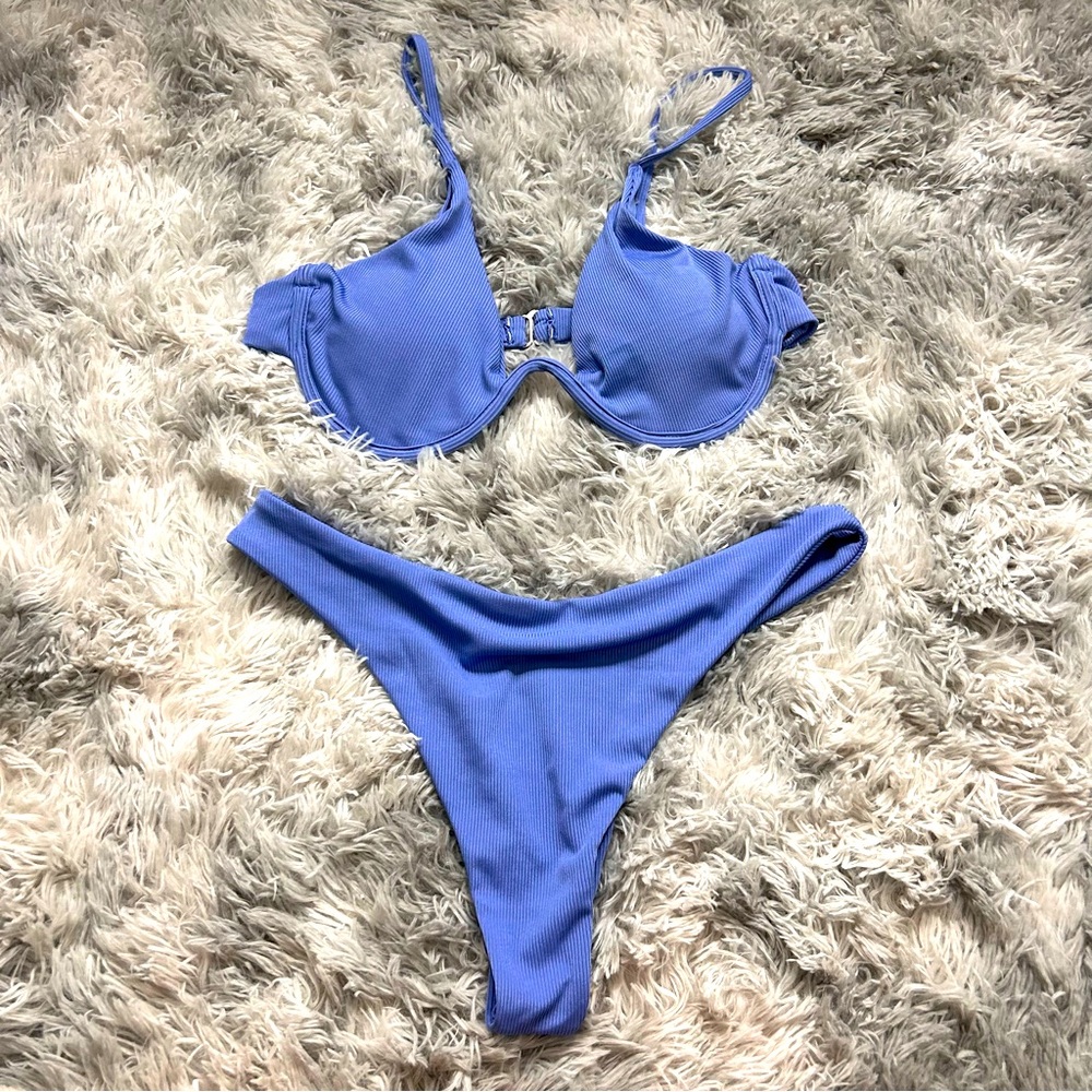 Baby Blue Underwire Bikini 🤍
